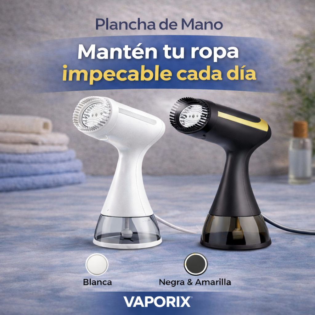 Vaporix® Plancha de Vapor de Mano Portátil