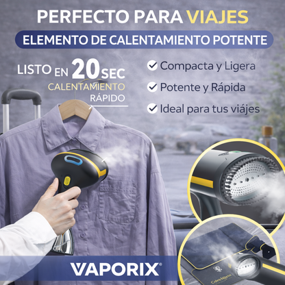 Vaporix® Plancha de Vapor de Mano Portátil