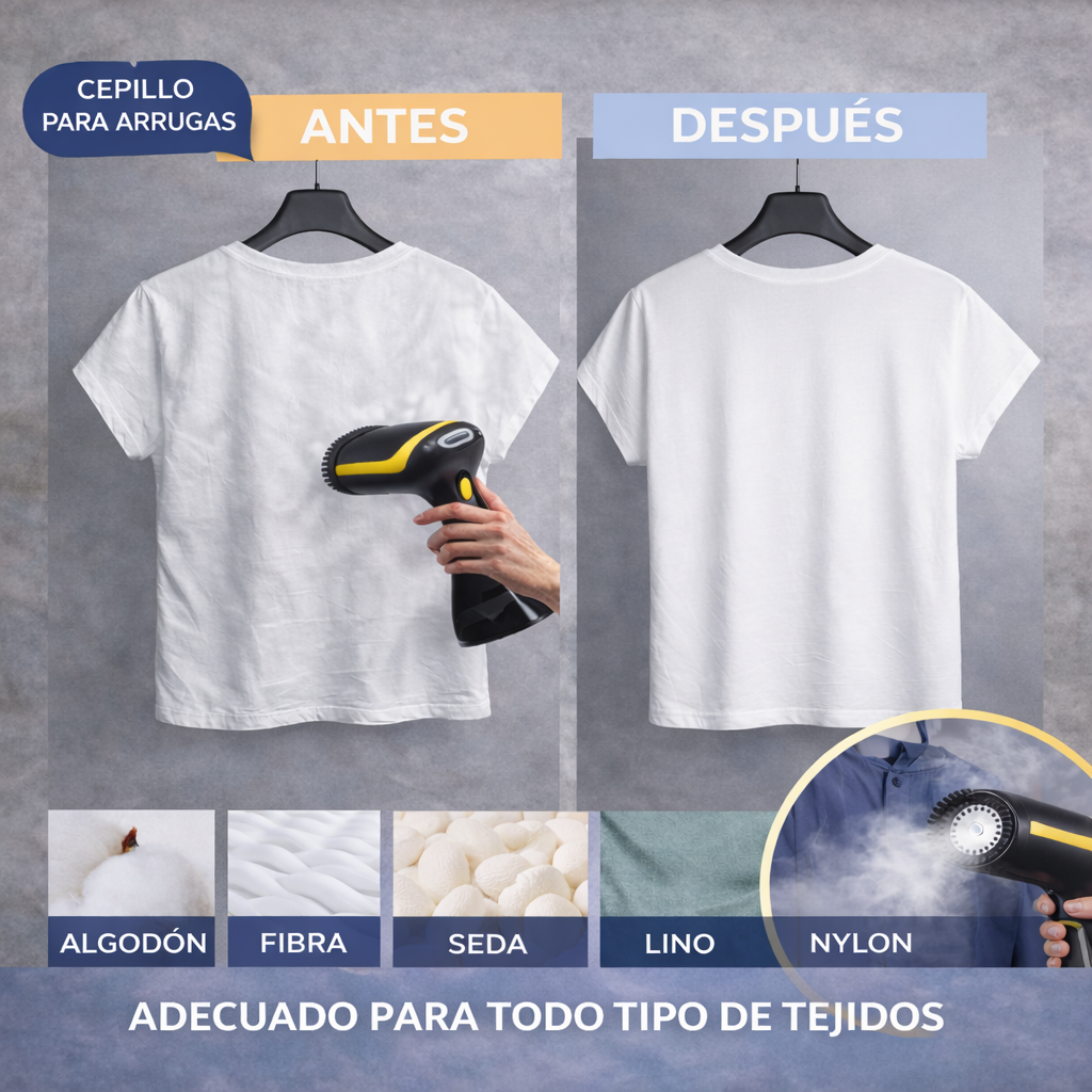 Vaporix® Plancha de Vapor de Mano Portátil