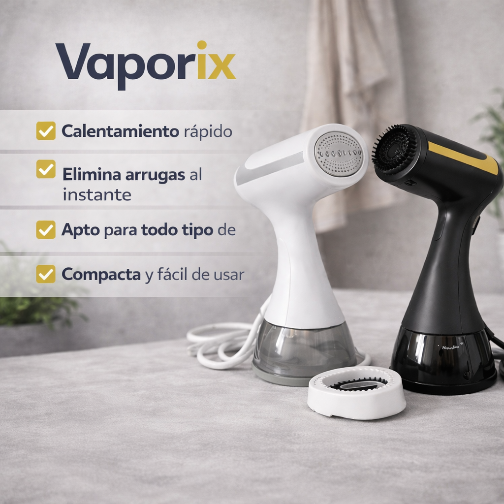Vaporix® Plancha de Vapor de Mano Portátil