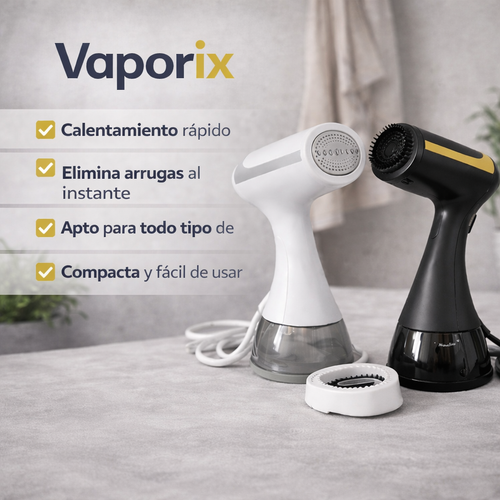 Vaporix® Plancha de Vapor de Mano Portátil